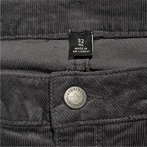 Patagonia Womens Pants Corduroy Straight Organic Cotton Gray 32 - Picture 4 of 4
